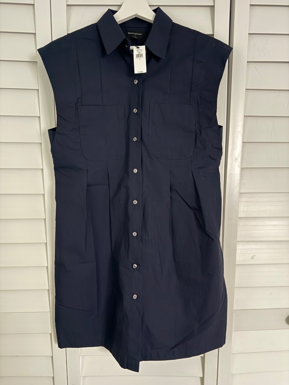 Navy Banana Republic Poplin Dress - NWT Size small